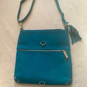 Joy Mangano Teal Crossbody Bag